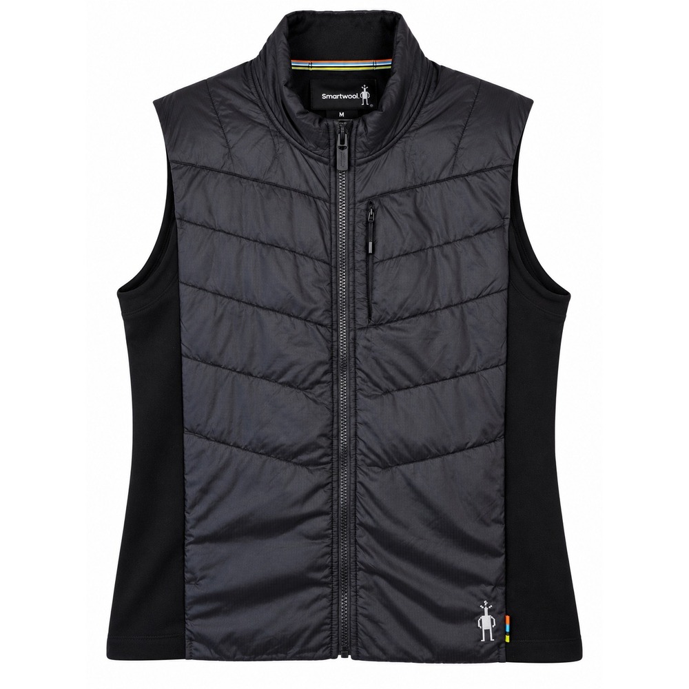 Smartwool Men's L Black Merino Wool Insulated Quilted Puffer Vest Full Zip
